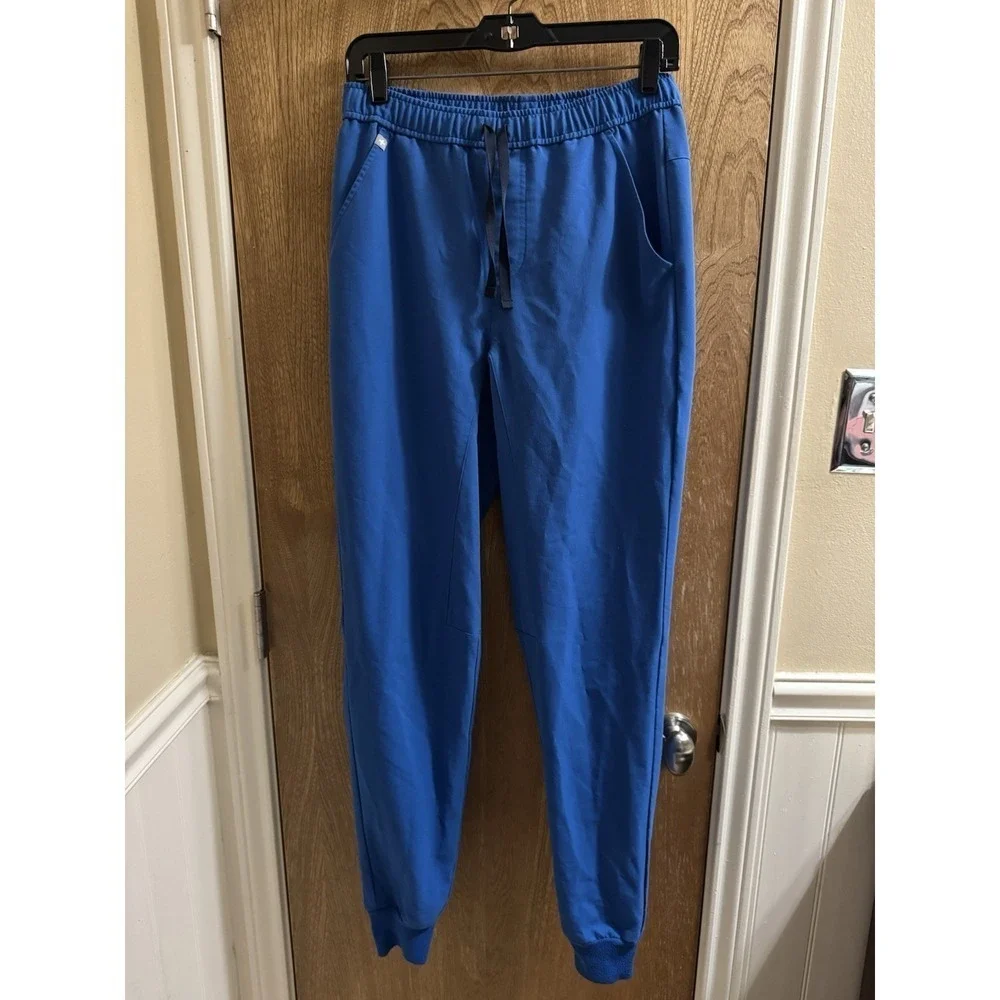 FIGS Tansen Jogger Pants Men's Size S/T Royal Blue  Scrub Medical Scrunch Leg